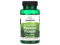 Passion Flower - Floarea Pasiunii 500mg 60 Capsule Swanson